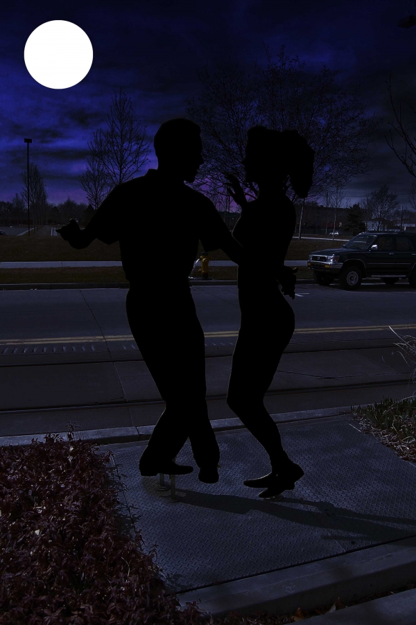 Creation of dancing in the moonlight: Step 1